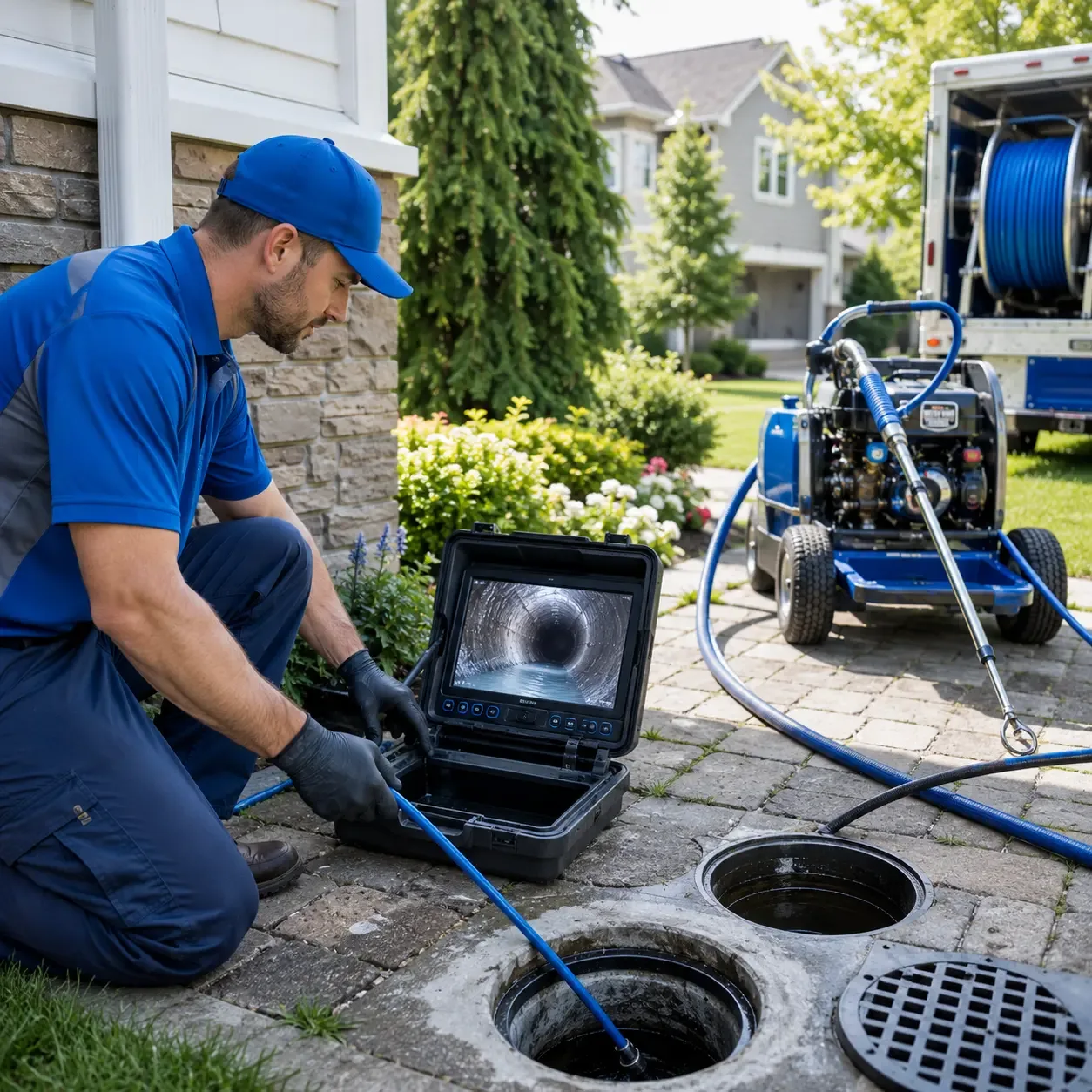Outdoor drain cleaning professionals serving Newry, ME