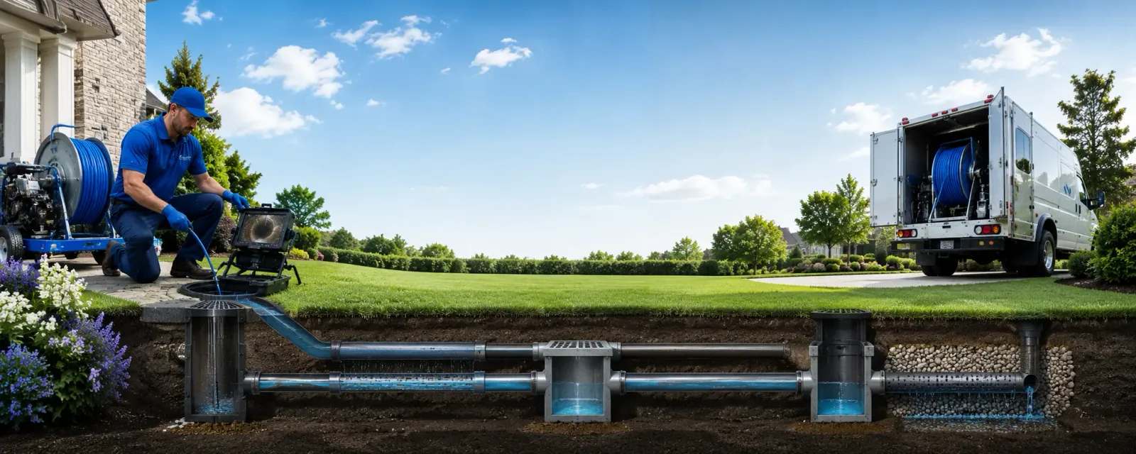 Outdoor drain cleaning information for Newry, ME
